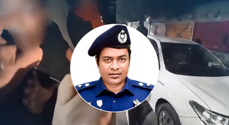 পুলিশের গাড়িতে নারীসহ আপত্তিকর অবস্থায় ধরা পড়েন এসপি রাজিব ফারহান